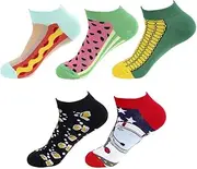 [NICDIU] JSEIAJB 5 Pairs Of 3D Men's Socks Short Invisible Low-cut Ankle Socks Breathable Socks for Men