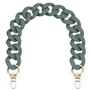17.7" Acrylic Purse Chain Strap Handle for Shoulder Crossbody Bag Handbag Green