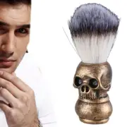 Shaving Brush Badger Bristle Hair Skull Hand Made Handle -Men s