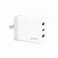 在飛比找momo購物網優惠-【KINYO】雙USB+Type-C充電器(CUH-5355