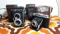 在飛比找Yahoo!奇摩拍賣優惠-經典古董相機老皮套(真皮)