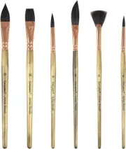 Sable Watercolor Brushes Professional Watercolor Paint Brushes for Artists 6pcs