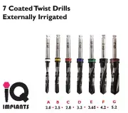 Coated Twist Drill Externally Irrigated implant Dental Surgery Prosthetic lab