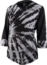 Troy Lee Designs Mischief Tie Dye Ladies Bicycle Jersey, black, Size XL for Women