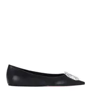 pointed flat shoes 37.5,36,37,38 BLACK