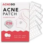216 Hydrocolloid Pimple Patches for Face Acne Spot Treatment