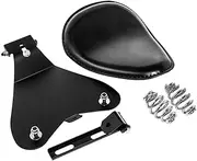 3" Leather Solo Seat with Spring Bracket Kit for Sportster XL 1200 883 48 Chopper Bobber Seats Custom