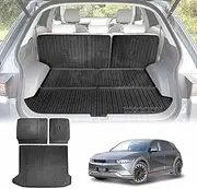 X-CAR Boot Liner Back Seat Protector Set for Hyundai IONIQ 5 IONIQ5 2021-2025 All Weather Heavy Duty Cargo Car Trunk Kick Mats