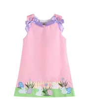 Lil Cactus Easter Bunny Garden Dress 12-18M Pink