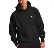 Champion Reverse Weave Hoodie Black Men Heavyweight Heritage Size small