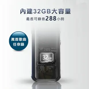 【Ergotech】人因DR10 32GB多功能學習DSP數位降噪無損錄音筆 會議 上課 採訪