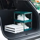 Storage Case Closet Box Transparent Stackable Bins with Lids for Home