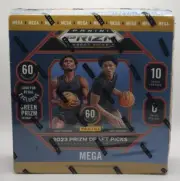 2023 Panini Prizm Draft Picks Basketball Mega Hobby Box SEALED Wemby Rookie??