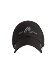 Balenciaga Activewear Logo Printed Cap S,M black