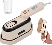 Electric Clothes Steamer, 1000W Handheld Steam Iron with 100ML Water Tank, 2 Steam Levels and 30S Fast Heat-up, Garment Steamer Clothing for All Fabrics, Home, Travel and Office