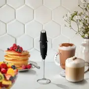 Portable Drink Mixer Stainless Steel Drink Mixer with Frother Stand