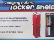 Hanging Fabric Locker Shelf - 2 Shelves Fits Standard Lockers Durable