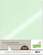 Lawn Fawn Green Pastel Pearlescent Vellum Pack