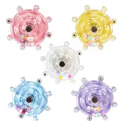 Colorful Disc Parrot Chew Toy Beak Grinding Toy Article Parrot Cage Chew Toy