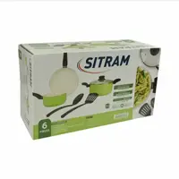 在飛比找蝦皮購物優惠-Itram 5 件 / 套 Ceramix 炊具炊具套裝