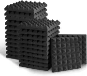 Acoustic Panels, 2" X 12" X 12" Acoustic Foam Panels, Studio Wedge Tiles, Sound
