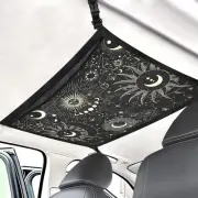 Planet Car Ceiling Cargo Net Pocket Hanging Storage Bag with Zipper 31.5"x21....