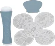 Minkissy Nail Art Steel Plate Seal Christmas Style Patterns Stamp Set Manicure Printing Plate Nail Charms