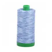 A1140-4655 Mako Cotton Embroidery Thread 40wt 1094yds Variegated Blue