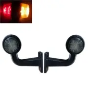 2x 24V LED Red Amber Maxi Corner Marker Lights w/ Smoked Lens for DAF MAN Volvo