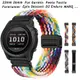 22 26mm 適用於 Garmin Fenix 6X Pro 7X 7 6 5 Plus 3HR 彈性尼龍編織磁吸錶帶