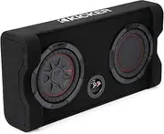 Kicker 48TRTP82 TRTP 8-inch Thin Down Firing Subwoofer and Passive Radiator Enclosure, 2-Ohm
