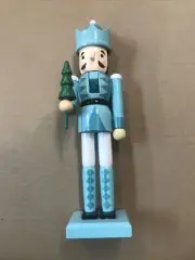 Wondershop 12” Christmas Tree Holding Nutcracker Christmas Decoration Wooden