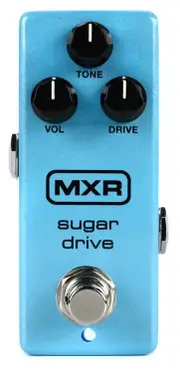 MXR Sugar Drive Mini Overdrive Guitar Pedal with True Bypass
