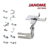 在飛比找Yahoo奇摩購物中心優惠-日本車樂美JANOME 拷克機專用壓布腳組合JD7000