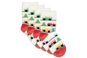4x Socksmith Kids Children Novelty Breathable Socks Beep Vroom One Size 2-4y