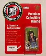 Punk Bass Player Citizen Brick Minifig Minifigure Brand New