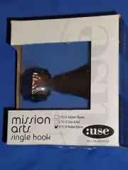 :USE Mission Arts Bath Single Robe Hook 1775.24 Rubbed Bronze