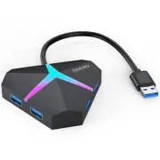 Multi USB Port Hub, 5Gbps High Speed Data Transfer USB 3.0 Multiport Adapter ...