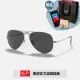 【RayBan 雷朋】飛行員金屬偏光太陽眼鏡(RB3689-004/48 58mm 62mm 偏光鏡片)