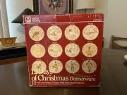 NIB Anchor Hocking 12 Days Of Christmas Stoneware Dinner Plates Complete Set