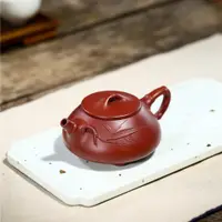 在飛比找ETMall東森購物網優惠-原礦大紅袍復古手繪石瓢中式茶壺
