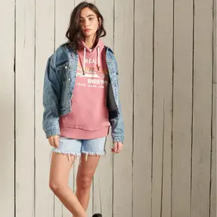 SUPERDRY 女裝 帽T VL ITAGO 粉