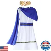 Pop Your Dream Greek Toga Costume for Kid Ancient Grecian Mythos Philosopher