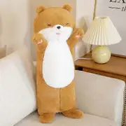 80cm Big Long Sea Otter Plush Toy Soft Stuffed Animal Cute Otter Doll Baby Kid Appease Pillow Christmas Gift Girl Anime Plushie
