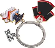 [GAROZATION] Graduation Commemorative Key Chain Class of 2025 Keychain Graduation Souvenirs 2025 Nurse Keychain Alloy