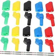 GANAZONO 10pcs Banana Plugs Insulation 4mm Audio Connectors Speaker Wire Banana Plugs Test Plugs