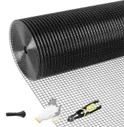 Tongmo Black Hardware Cloth, 1/2 inch 24'' x 100'Chicken Wire Fence, 19 Gauge...