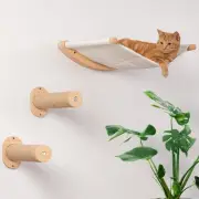 Cat Wall Shelf with Steps for Sleeping, Climbing, and Lounging