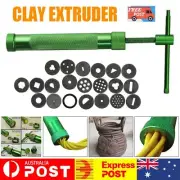 Clay Extruder Fondant Polymer Craft Gun Cake Cookie Pastry Slime ToyVN/20Discs W