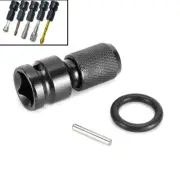 High Strength Socket Adapter Set for Quick Load Bits 1/2 Drive to 1/4 Hex Shank